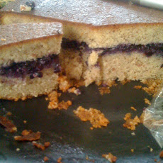 Blueberry Almond Rum Cake
