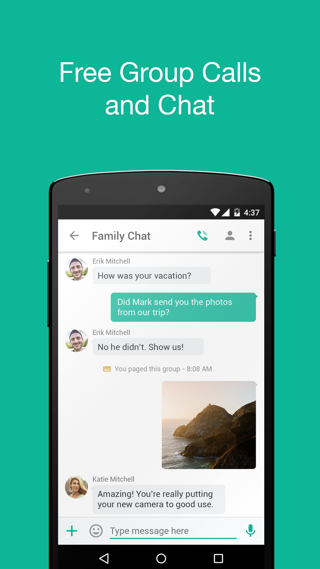 Android application Talkray - Free Calls &amp; Texts screenshort