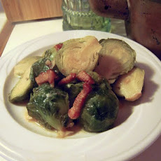 Brussels Sprouts Braised in Beer, Cider, and Juniper