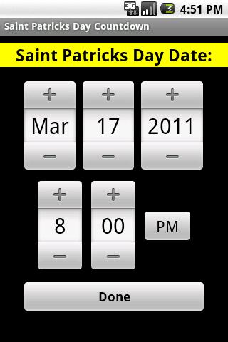 Saint Patricks Day Countdown