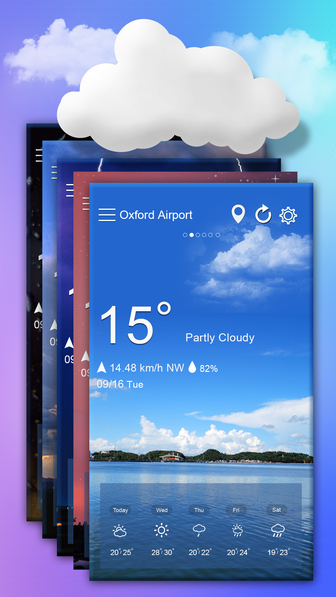 Android application Weather screenshort
