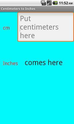 Centimeters to Inches