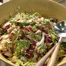 Warm Salad with Egg and Pancetta