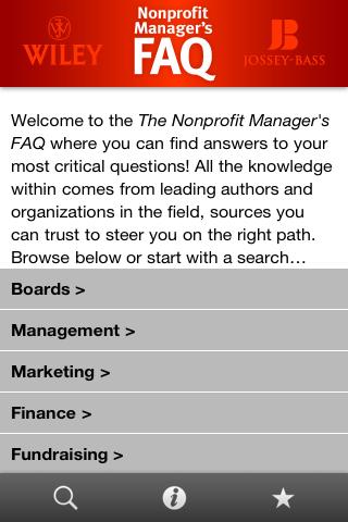 Nonprofit Manager’s FAQ