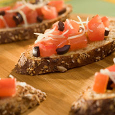 Warm Tomato & Olive Bruschetta