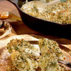 Crab-Stuffed Shells with Peas and Leeks