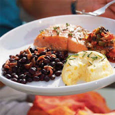 Grilled Salmon with Charred Tomato Salsa