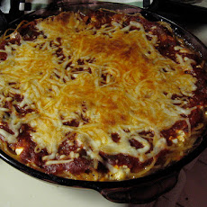 Three Cheese Spaghetti Pie