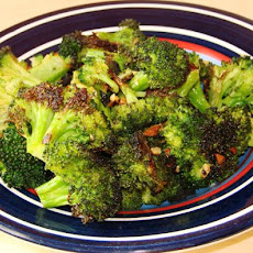 Garlic-Roasted Broccoli Drizzled With Balsamic Vinegar