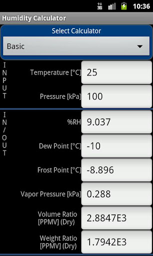 Humidity Calculator