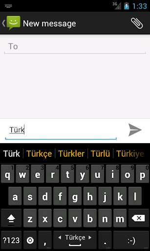 Turkish dictionary Türkçe