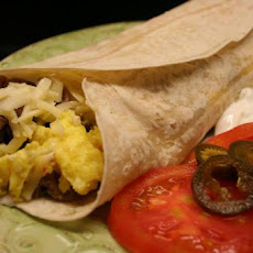 Egg & Sausage Breakfast Burrito