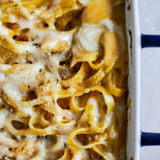 Baked Pumpkin Fettuccine Alfredo