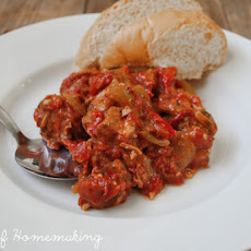 Italian Pork and Pepper Stew ~ Crock Pot Style