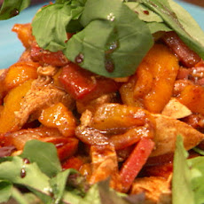 Country Ham Salad with Fresh Mozzarella and Balsamic-Molasses Vinaigrette