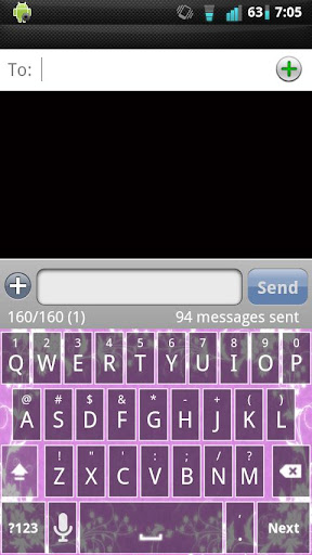 Pink Flower Keyboard Skin