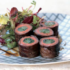 Japanese Beef and Scallion Rolls