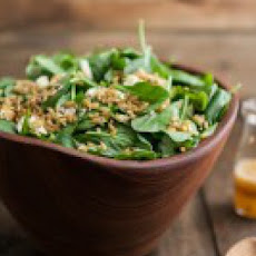 Spinach and Kamut Salad with Chili-Orange Dressing