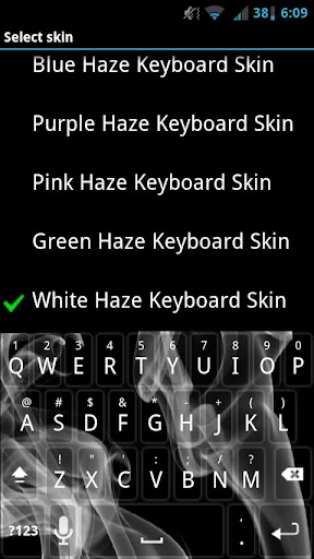 【免費個人化App】White Haze Keyboard Skin-APP點子