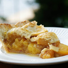 Vanilla Bean Cardamom Peach Pie