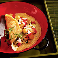 Artichoke, Goat Cheese, and Potato Omelet