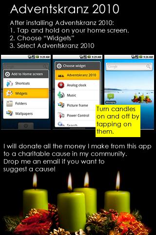 adventskranz-2010 for android screenshot