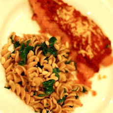 Spinach Garlic Whole Wheat Pasta
