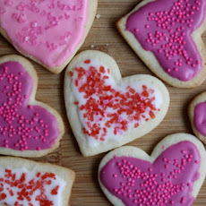 Heart- and Lip-Shaped Sugar Cookies