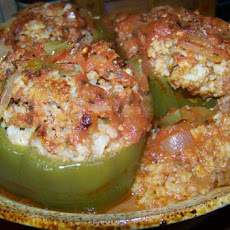 Italian Stuffed Bell Peppers --Plus a Meatloaf