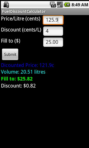 【免費購物App】Petrol Discount Calc (Aus)-APP點子