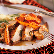 Guava-Stuffed Chicken with Caramelized Mango