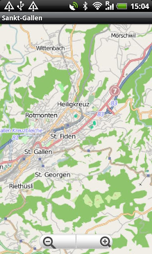Sankt-Gallen Street Map