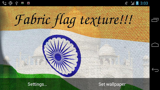 【免費個人化App】3D India Flag Live Wallpaper +-APP點子