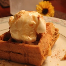 Pumpkin Walnut Belgian Waffles