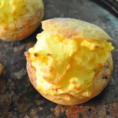 Brie Stuffed Jacket Potatoes