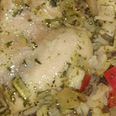 Juicy Crock Pot Garlic Chicken With Wild Rice