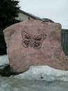 Butterfly Engraved Granite
