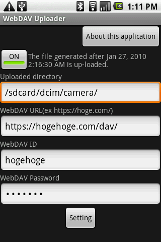 WebDAV Uploader