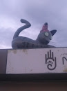Statue of Cats on Hospital Veterinario Natural
