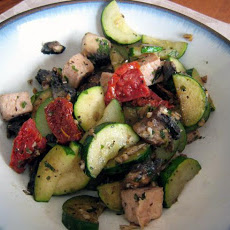 Sauteed Zucchini and Mushroom with Sun-Dried Tomatoes