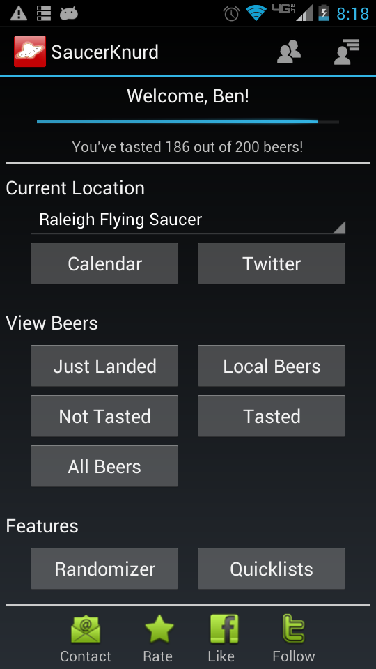 Android application Flying Saucer UFO Club screenshort