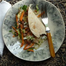 Spiced Bean Tacos with Cabbage and Carrot Relish