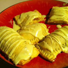 Meyer lemon basil tarts w/ lemon curd cream cheese filling