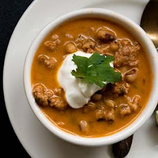Black-eyed-pea and Mexican chorizo soup