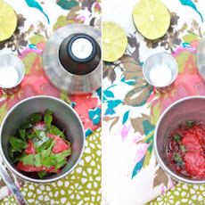 Watermelon Basil “Bramble” Cocktail