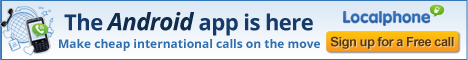 android, app, cheap international calls, localphone