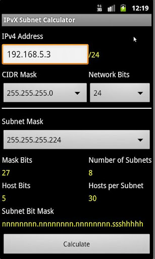 IPvX Subnet Calculator