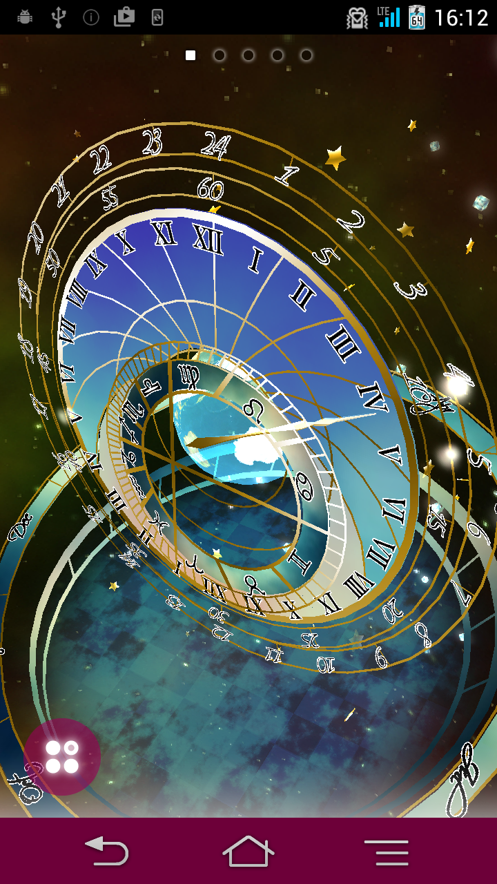 Android application Astronomical_Clock[天文時計のライブ壁紙] screenshort
