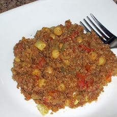 Tomato, Chick Peas and Toasted Quinoa