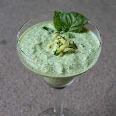Creamy Cold Zucchini Basil Soup